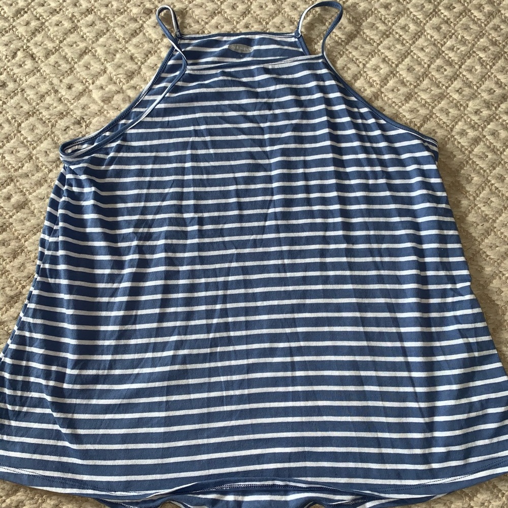 Old Navy striped (blue + white) tank top
